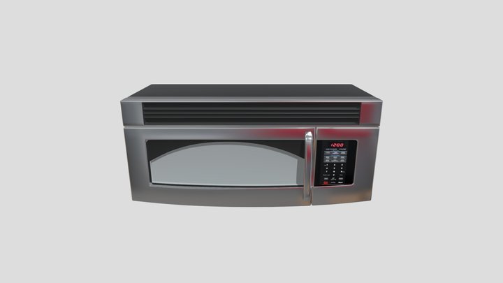Microwave Cabinet 3D Model