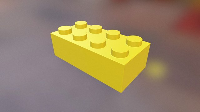 Lego Brick [Made in F3] 3D Model