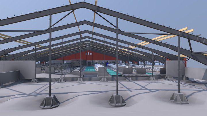 Stallbyggnad - smartphone edition 3D Model