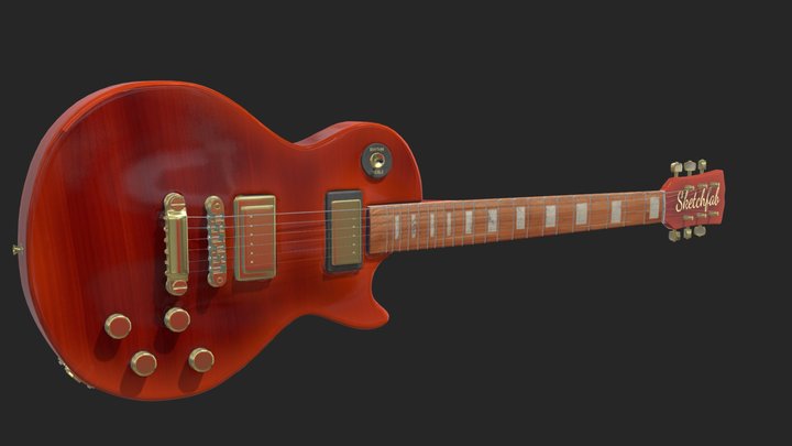 Gibson Les Paul - #GuitarTexturingChallenge 3D Model