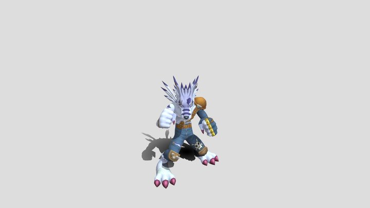 weregarurumon - gabumon line - digimon 3D Model