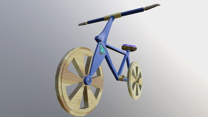 Queen of Blue Dragons Bike 3D Model