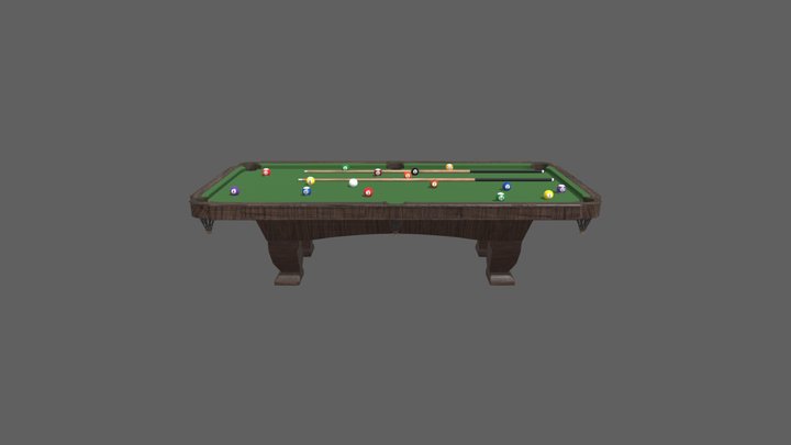 Pooltable 3D Model