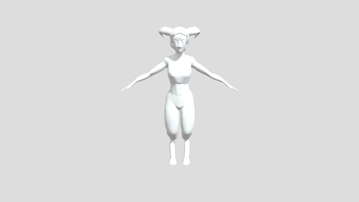 Female Satyress 3D Model