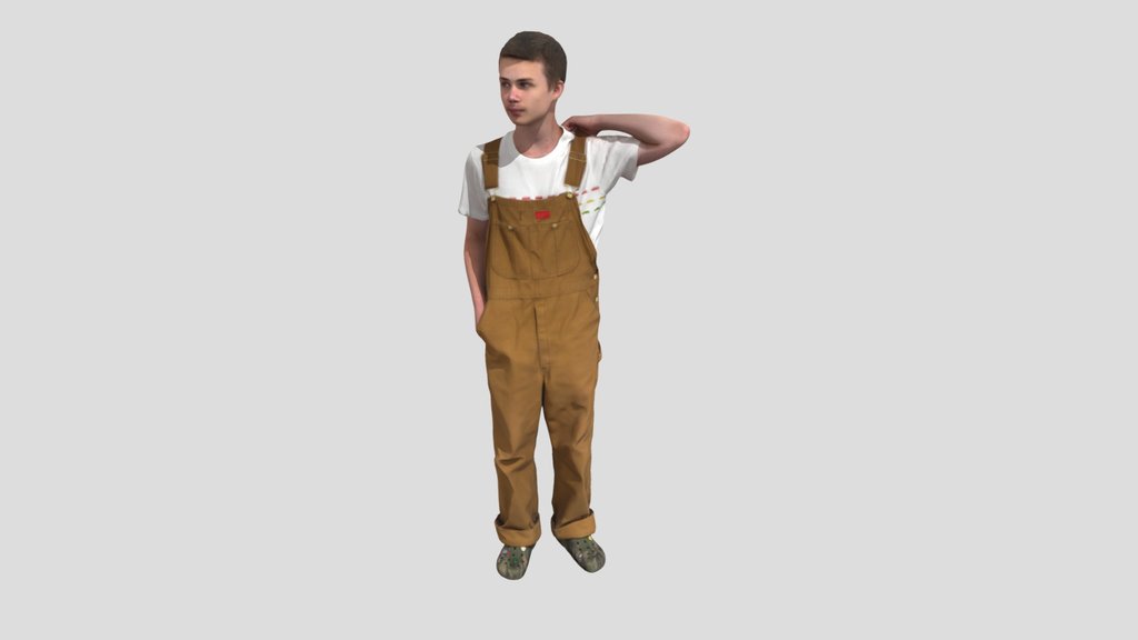 Young Boy In Jumpsuit