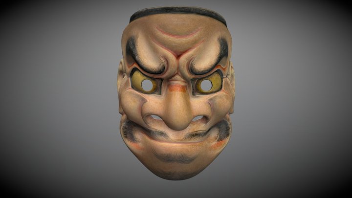 Noh Mask: Kurama Tengu 3D Model