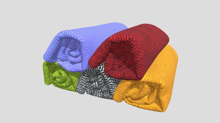 Bathroom Hand Wash Towel 3D Model