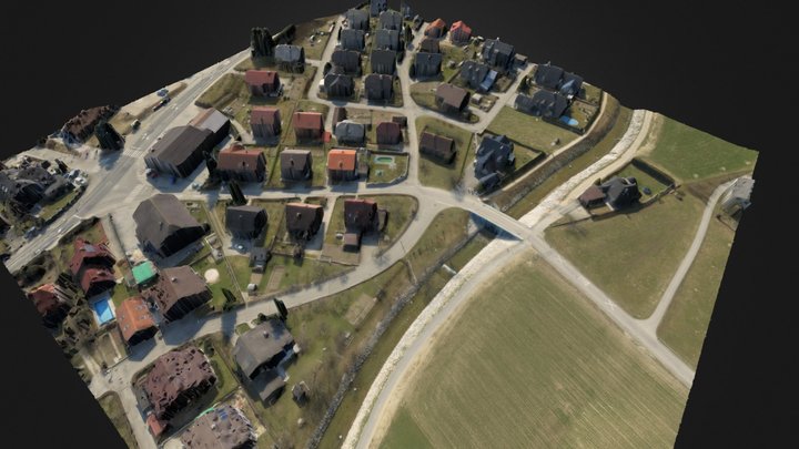 Neighbourhood in Slovenj Gradec - Slovenia 3D Model