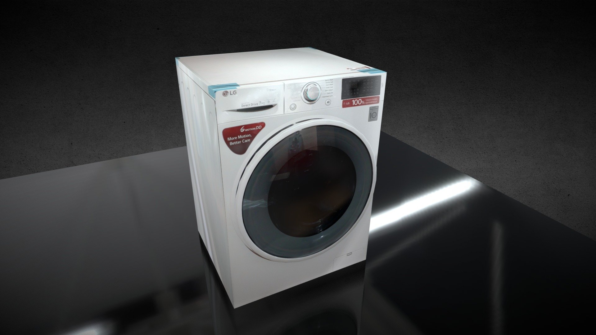 Washing Machine LG FHT1007 - Download Free 3D model by ABHISHEK VERMA