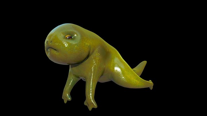 Alien Tadpole 3D Model