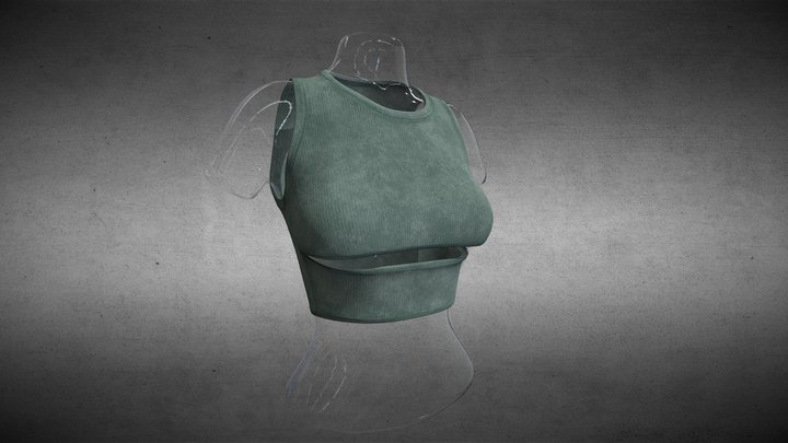 Base T-Shirt Lowpoly 3D Model