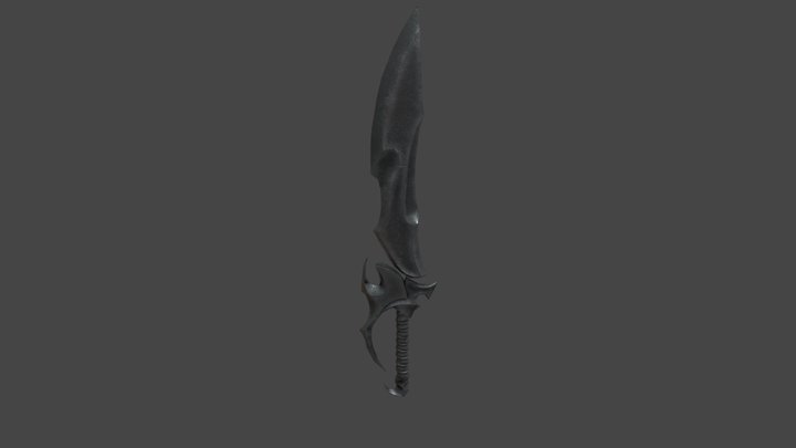 Graphite sword 3D Model