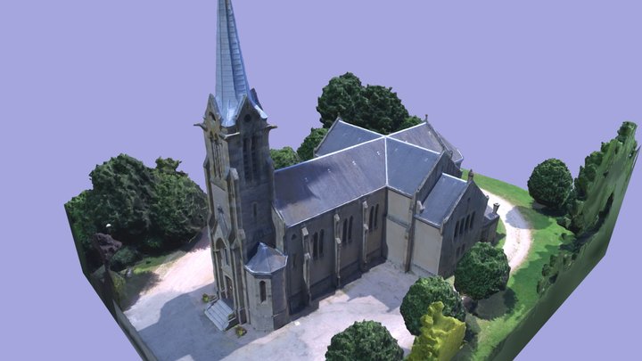 Eglise de Broye 3D Model