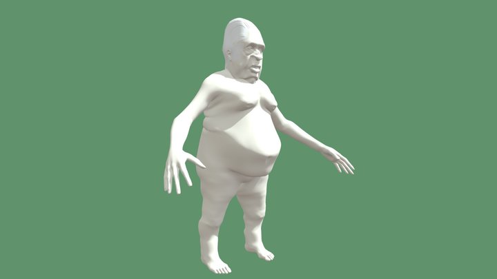 Big Head Titan 3D Model