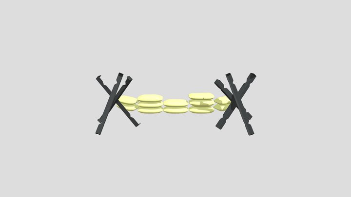 War Trench 3D Model