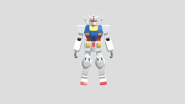 Rx-78 2 Mobile Suit Gundam 3D Model