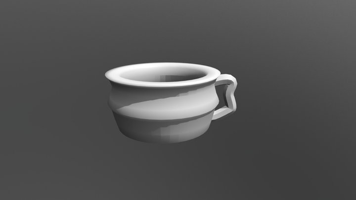 Abstract Coffee Cup 3D Model