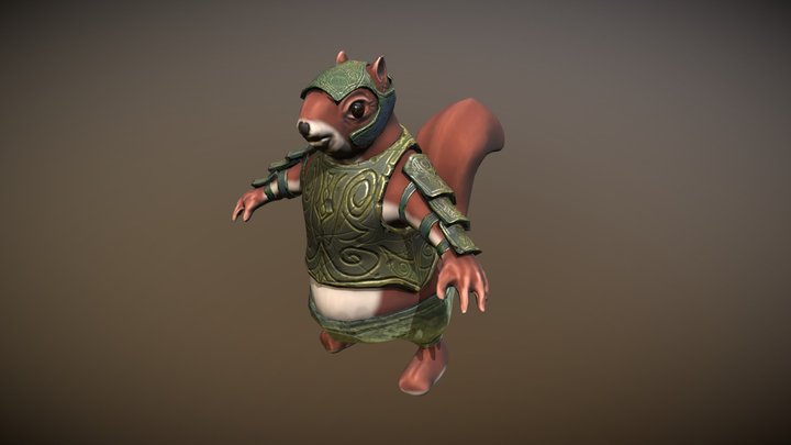 Sir Squirrel 3D Model