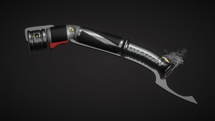 Count Dooku's Lightsaber 3D Model