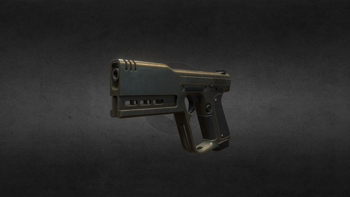 SciFi Pistol – Gratis 3D-model STL