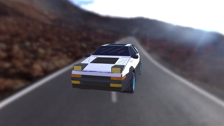 Toyota trueno ciberpunk 3D Model