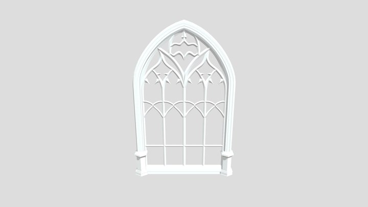 Gothic window 4 3D Model