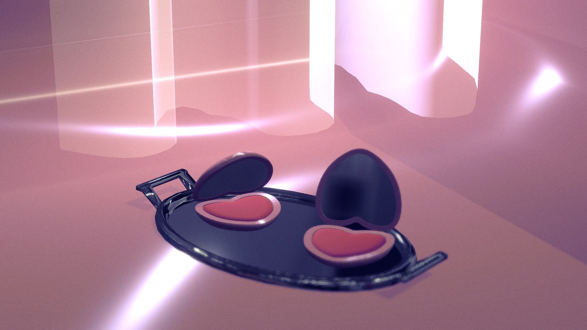 Set for product photography makeup