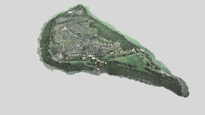 Polvese Island - Trasimeno Lake 3D Model