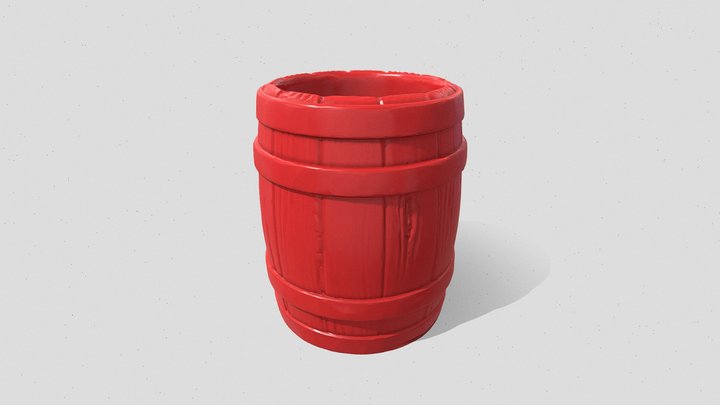 Barrel Mug 3D Model