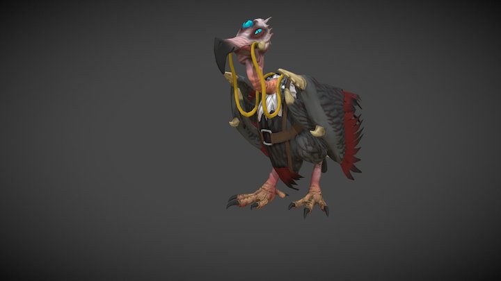Evil Vulture 3D Model