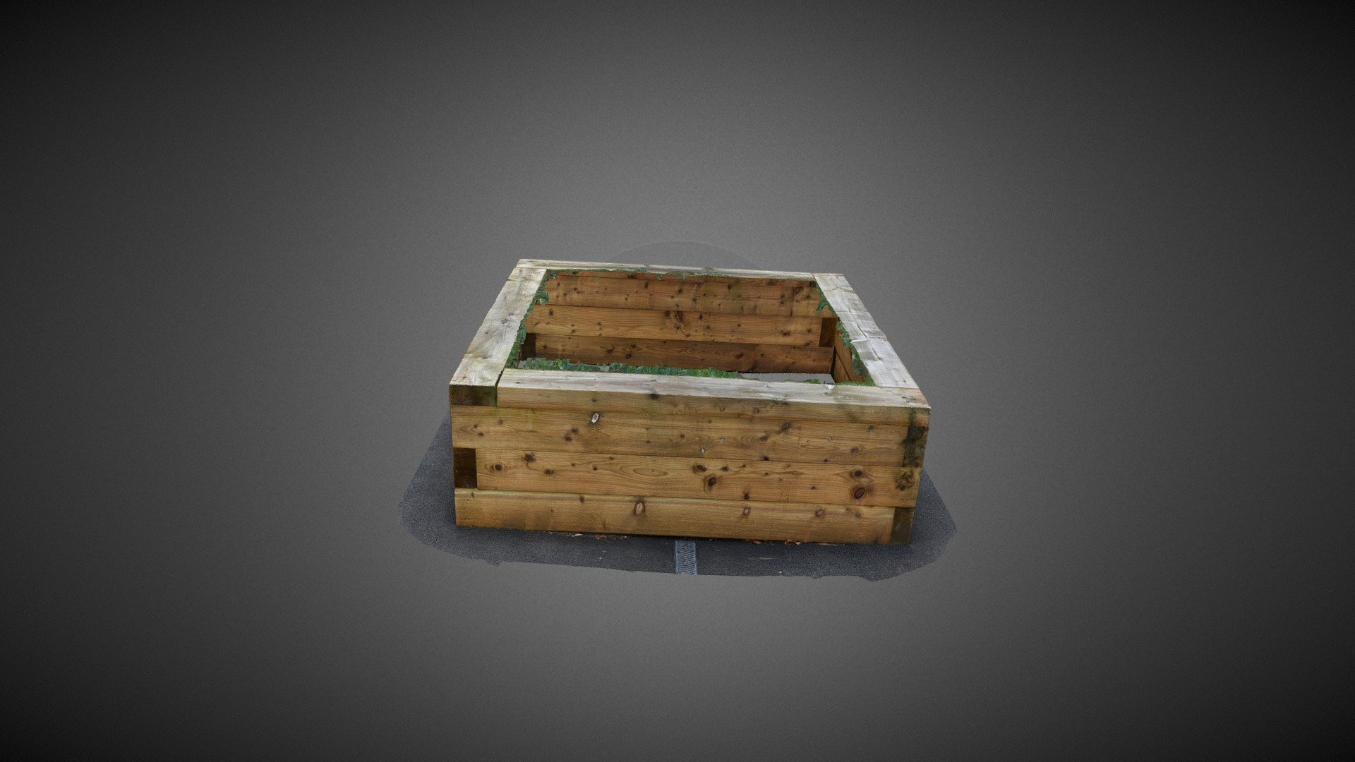 Wooden Planter outside Chancellors Building