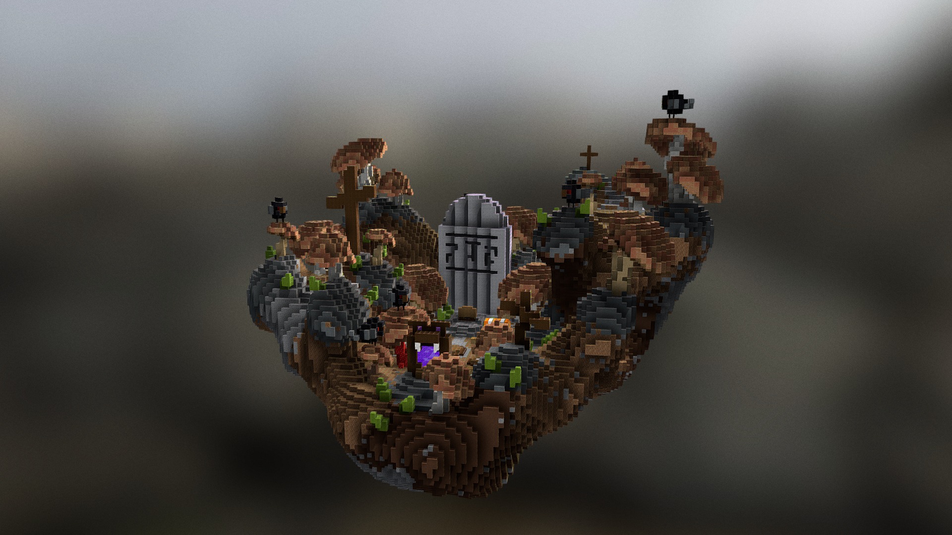 3D model Deadland compact spawn-lobby - This is a 3D model of the Deadland compact spawn-lobby. The 3D model is about a model of a city.