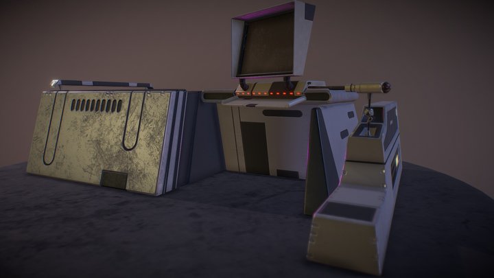 Sci-Fi Computer 3D Model