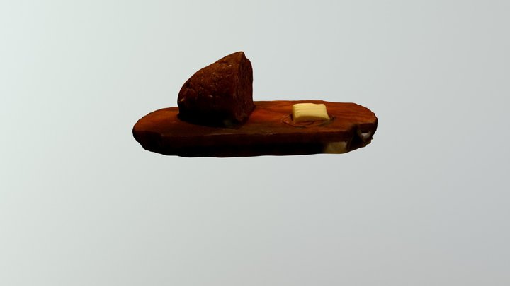 baked 面包 3D Model