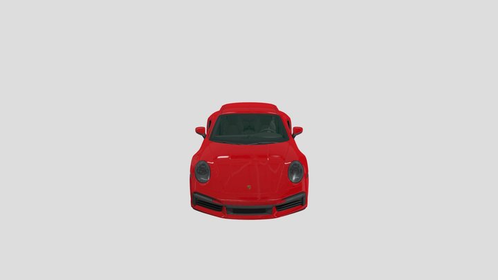 Porsche Rig Ready car model for blender 3D Model