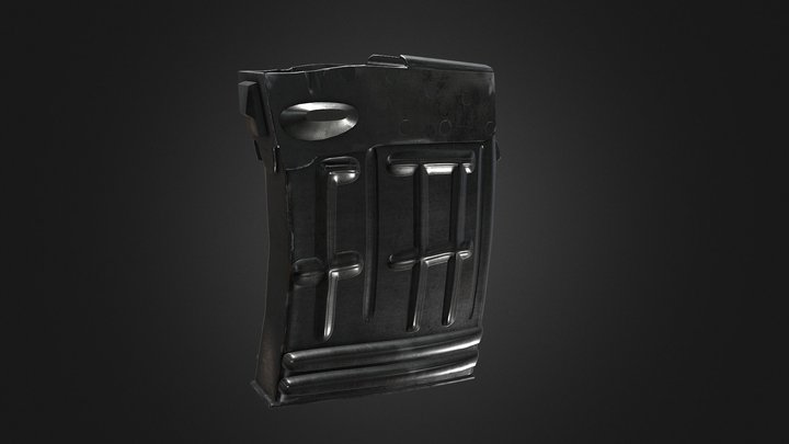 SVD Dragunov DP-43 Magazine 3D Model