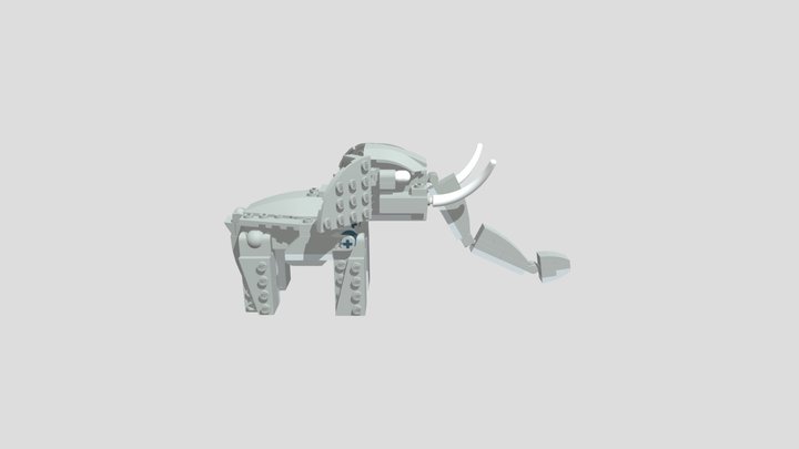 Lego Elephant 3D Model