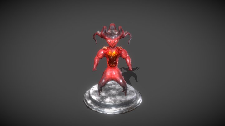 Minotaur Crab Alien 3D Model
