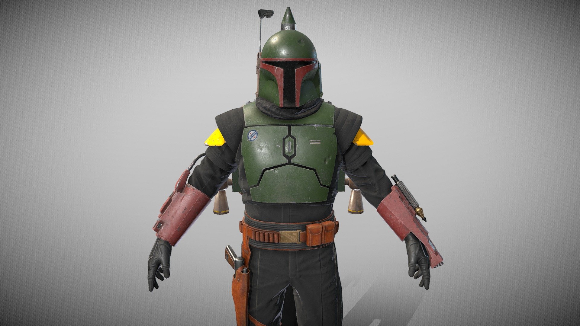 Boba Fett Download Free 3d Model By Damian Czarnojan Damian9452 [ad5f805] Sketchfab