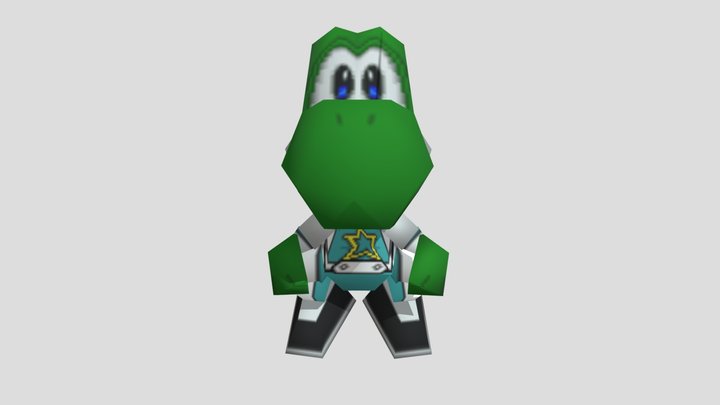 Yoshi (Space Land, Low-Poly) – Free 3D Model STL