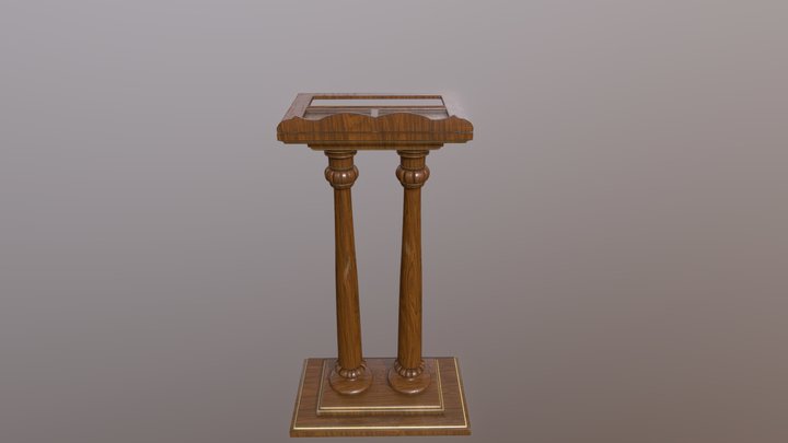 Classic Luxury Lecturn 3D Model