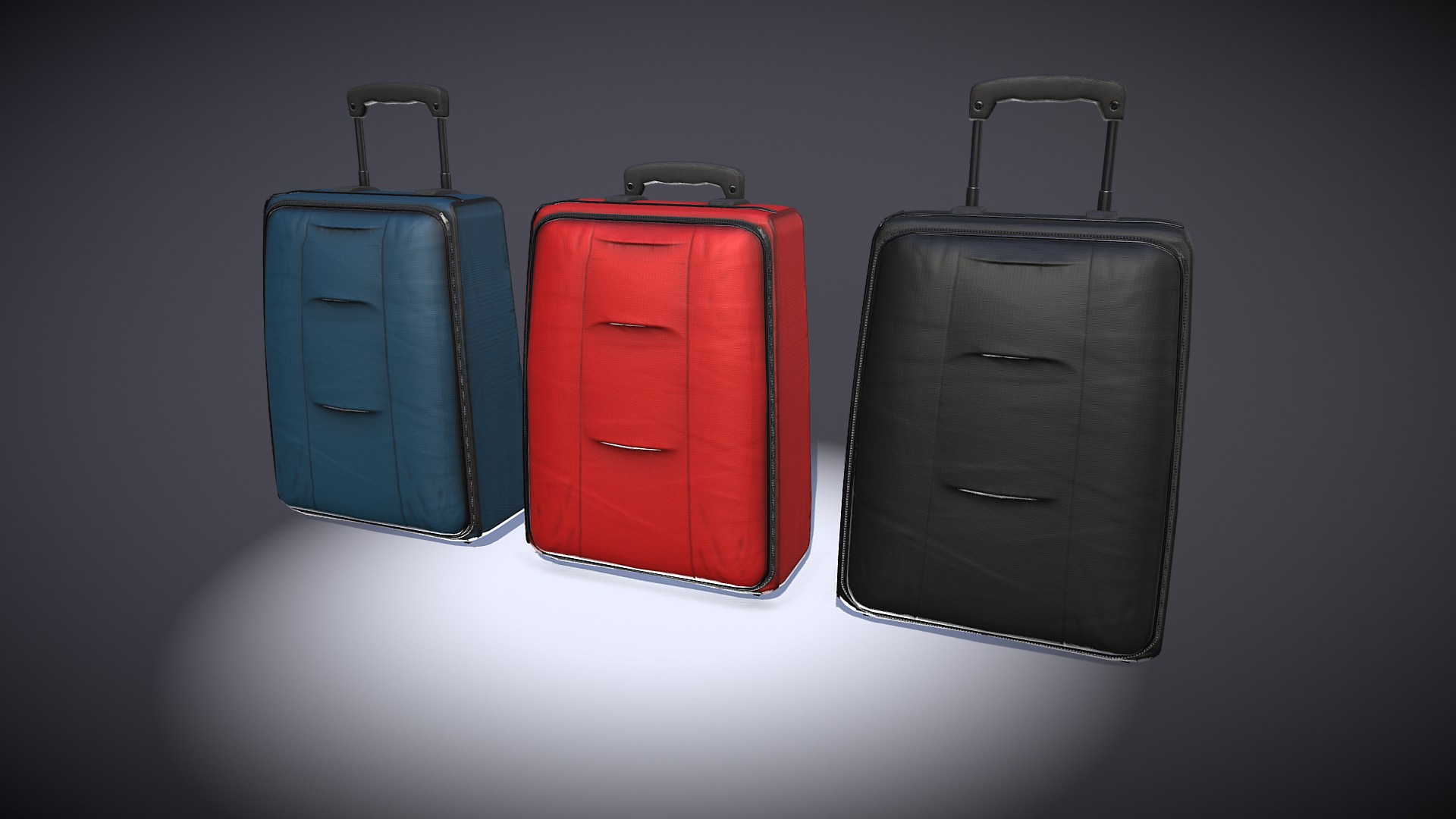 3D model Luggage 09 - This is a 3D model of the Luggage 09. The 3D model is about a group of luggage.