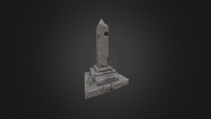 Rune Pillar 3D Model