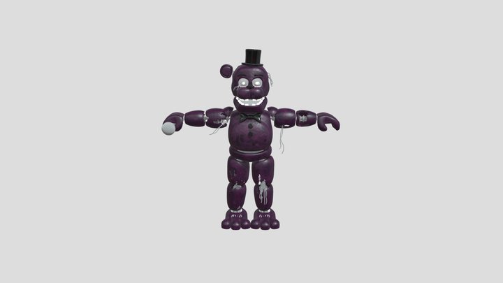 withered_sfreddy_by_thudner_ddqetsp EEVEE port b 3D Model