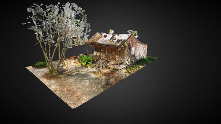 Cabin 1_Destrehan Plantation 3D Model