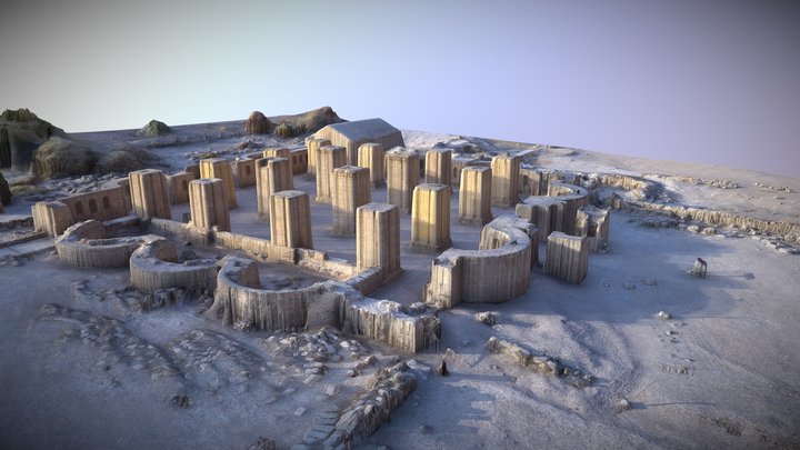 Hisham Palace in Jericho 3D Model