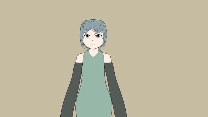 Anime revolutionary (Cell shaded) 3D Model