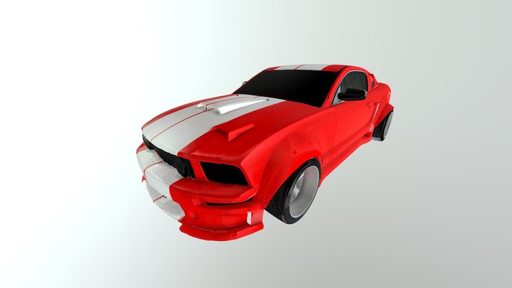 Swagin Ford Mustang 2005-2009 3D Model