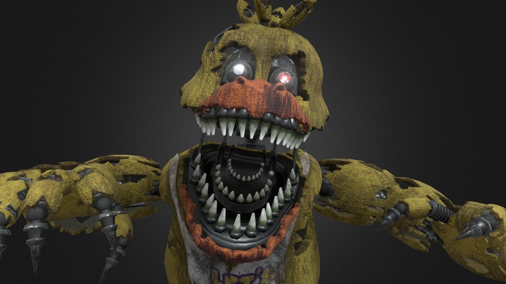 FNaF HW Nightmare Chica Remesh & ReTexture