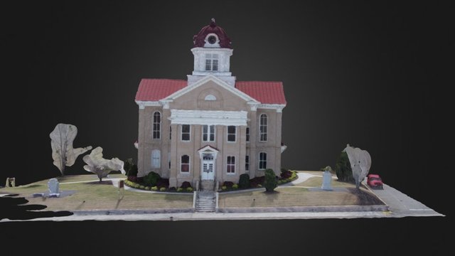 Jefferson, GA Courthouse 3D Model